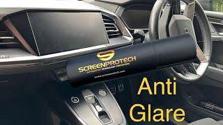 Screen ProTech Anti Glare installation for Audi Q4 E-Tron centre console (Mods)