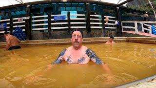 Hot Springs of Balneario El Salado above Baños de Agua Santa Ecuador