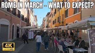 Rome, Italy  - 4K Walking Tour in March 2025 | Spring Magic in the Eternal City