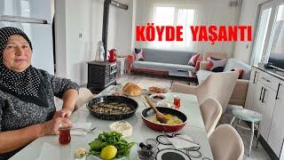 KÖYDE YAŞANTI HAVA SOĞUK SABAH KAHVALTIMIZDA HATİCE NELER HAZIRLIYOR