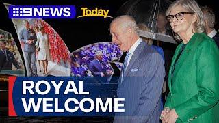 King and Queen arrive in Sydney to kick off royal tour | 9 News Australia