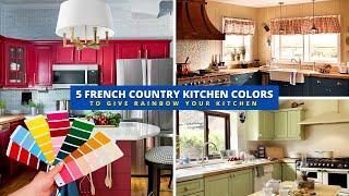 INSPIRING! 5 Best French Country Kitchen Colors  Kitchen Color Ideas [2021] 