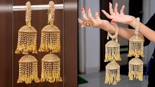 Wedding Special !!.. DIY Lahore Making Idea #kalire #weddingjewelry #libaas #shorts