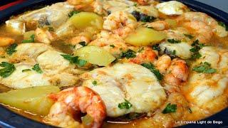 Caldereta de Pescado y Marisco.  Receta Fácil de Caldereta Marinera explicada paso a paso