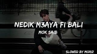 Nedik M3aya Fi Bali - Mok Saib (Slowed+Lyrics)