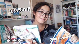 DERS ÇALIŞMA GÜNLÜĞÜM #2 || 11.SINIF, Yeni Kaynaklar, Nasıl Çalışıyorum? Benimle Bir Hafta #yks2021