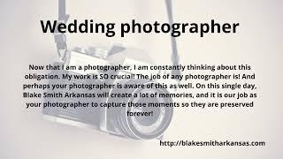 Joseph blake smith little rock | Reduce Stress by Selecting the Best Photographer