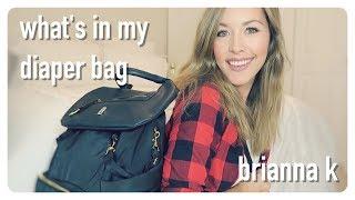 what's in my diaper bag? | mom of two toddler + baby | skip hop backpack review 2017 | brianna k