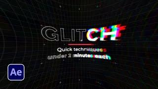 Create 3 Fast Popular Glitch Effects  | After Effects Tutorial