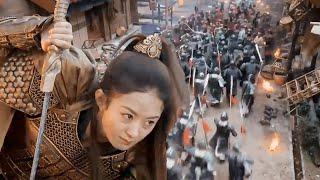 A girl with unmatched martial arts holds her sword, defending a lone city against an army of 100,00