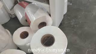 Automatic labeling maxi roll tissue paper shrink packaging machine