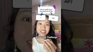APT short cover Song Challenge 🫶 #apt #cover #songcover #rosé #brunomars #filterchallenge #music
