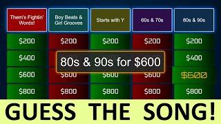 Guess the Song Jeopardy Style | Quiz #50