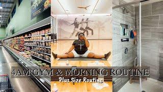 4AM Gym & Morning Routine | Plus Size Productive Morning Routine | FROM HEAD TO CURVE