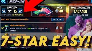 7-STAR Shadow King Full D15 Trial Run Gameplay GUIDE! MARVEL Strike Force