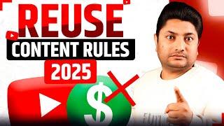 Reused Content Monetization Rules 2025  Repetitive Content YouTube Monetization Policy