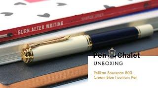 A Classic, Modern Release: Peliikan Souveran 800 Cream Blue Fountain Pen