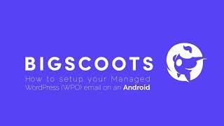 How To Set Up Your BigScoots Managed WordPress (WPO) Email On An Android