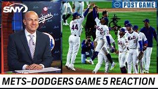 Gary Cohen and Mets Post Game crew react to Mets' NLCS Game 5 win over Dodgers | SNY