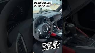  1987 Monte Carlo SS Body Swap Transformation! #montecarlo #bodyswap #hotrodpowertour #fyp #viral