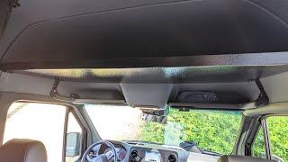 Mercedes Sprinter Van All Aluminum Headliner Shelf installation and review