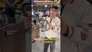 50%more efficiency using Hekey pipe bender. #factory #pipebBender#factorywork