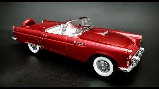 1956 Ford Thunderbird 312 V8 1/25 Scale Model Kit Build How To Assemble Paint Dashboard Interior