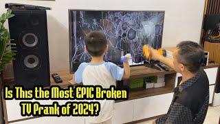 Is This the Most EPIC Broken TV Prank of 2024? | Broken tv prank.