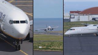 Crosswind Landings & Departures at São Miguel Airport PDL/LPPD || New SATA Q400 ACMI + Pilot Waves