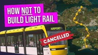 What happened to Auckland's airport light rail?