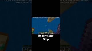 Under water ship in Minecraft world 