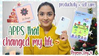 productivity & self care apps you NEED to try | ios & android | Vlogmas Day 16 | Meghna Verghese