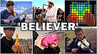 Who Played it Better: Believer (Guitar, Sax, Pig, Chicken, Violin, Launchpad, Bass)