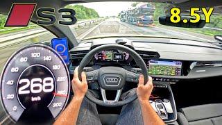 NEW Audi S3 8Y 333HP on AUTOBAHN [NO SPEED LIMIT]