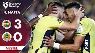 Vestel | Fenerbahçe (3-0) Alanyaspor - Highlights/Özet | Trendyol Süper Lig - 2024/25