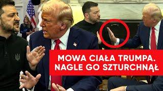 Nagle go szturchnął. Mowa ciała Trumpa i Zełenskiego. Gesty siły w trakcie awantury