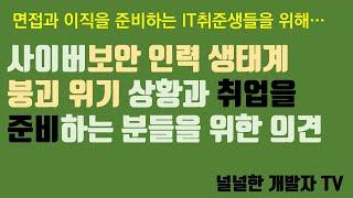 사이버보안 인력 생태계 붕괴 위기 상황과 취업을 준비하는 분들을 위한 의견