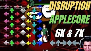 I Destroyed DISRUPTION and APPLECORE on 6K and 7K VERSIONS !!! FNF feat shaggy