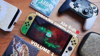 Unboxing Compilation Vol.1 | Switch OLED , Pro Controller , Zelda Tears Of The Kingdom