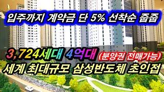 용인푸르지오원클러스터 2단지 3단지 4억대 미분양 줍줍 가능해진 용인 아파트