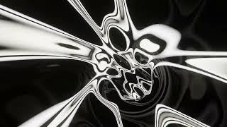 Abstract Background Video 4k VJ LOOP NEON Tunnel Wave Metallic Black White Screensaver Visual