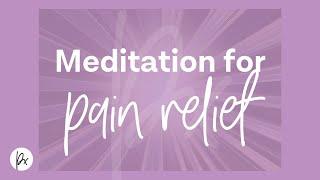 Meditation for chronic pain