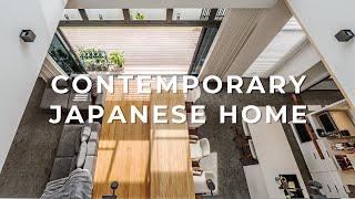 Inside A High Ceiling Modern Japanese-Inspired Home | A dream work desk setup | Nu Infinity