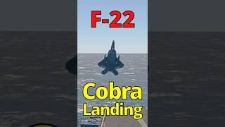 F-22A Raptor Cobra Landing on Aircraft Carrier in Microsoft Flight Simulator!