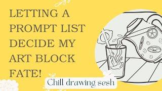 Let’s sit and draw together! Using a Prompt List for Artist Block ️ | @Snarknugget