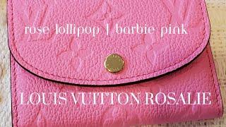 Barbie Pink LV?! | Louis Vuitton Rose Lollipop Rosalie  | My Current Collection