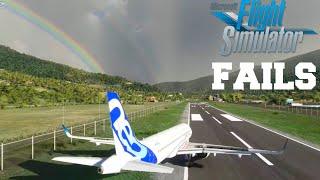 FUNNIEST Microsoft Flight Simulator 2020 FAILS