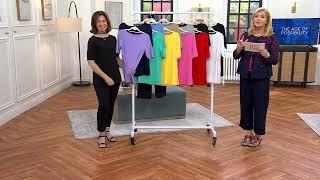 Susan Graver Modern Essentials Set of 2 Liquid Knit Tops on QVC