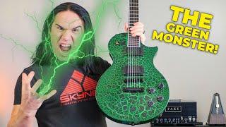 The Kryptonite Guitar! - 10S Green Crackle Les Paul