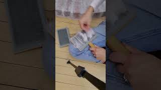 hand carding angora and wool blend---traditional yarn making
